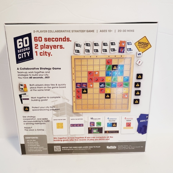 60 Second City - 2 Player Collaborative Game - Picture 2 of 6